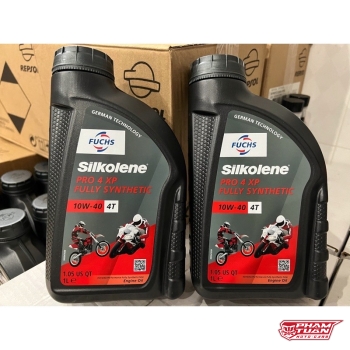 ￼NHỚT FUCHS Silkolene 10W40 Mẫu Mới Pro 4 XP 1L