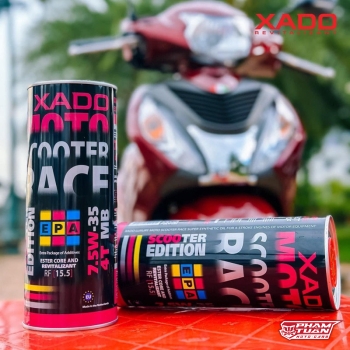 ￼NHỚT XE TAY GA XADO RACE SCOOTER 7,5W35 LUXURY TẶNG EX120 250k.