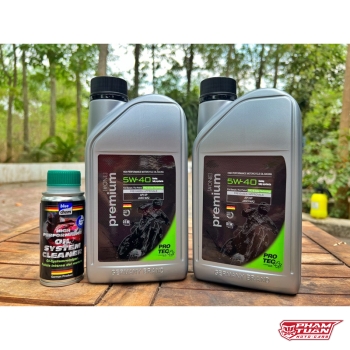 ￼NHỚT BLUECHEM RACING 5W40 (Tặng 1 Phụ Gia Vệ Sinh Động Cơ 50ml). 1L