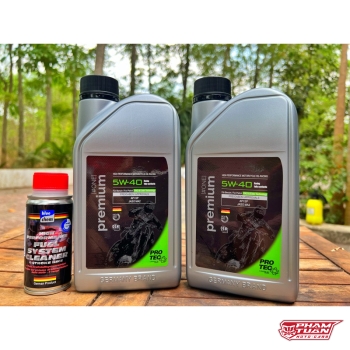￼NHỚT BLUECHEM RACING 5W40 (Tặng 1 Phụ Gia Vệ Sinh Hệ Thống Xăng 50ml).