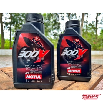 ￼MOTUL 300V 10W40 Nhập Khẩu Pháp Tem 3 Lớp 1L