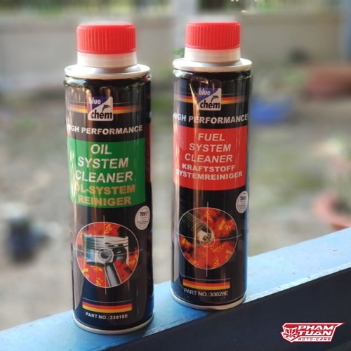 COMBO 2 Chai Bluechem Vệ Sinh Động Cơ & Hệ Thống Xăng Fuel system Cleaner & Oil System Cleaner