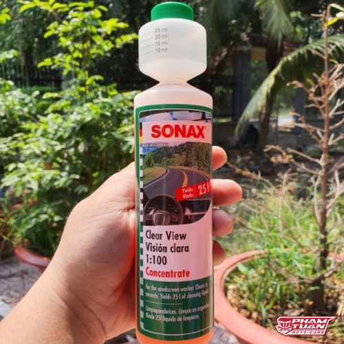 ￼Nước Rửa Kính ÔTÔ Sonax Clear 1:100 ( Chai Màu Trắng )